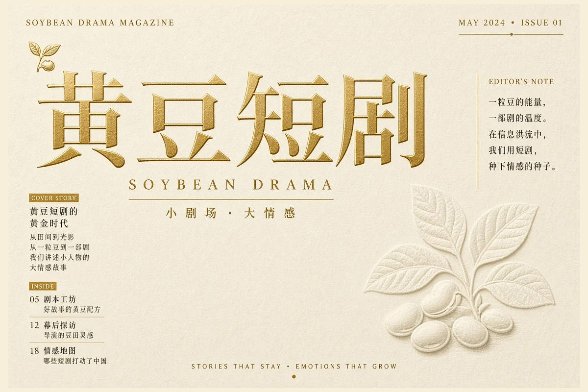 关于黄豆短剧原创栏目视觉